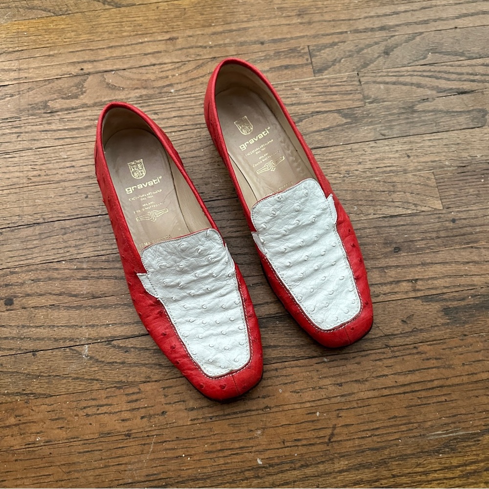 Vintage Gravati Women’s Ostrich Loafers